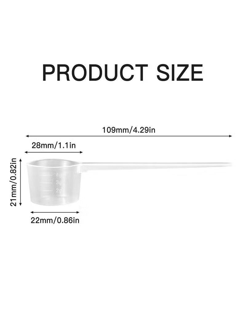 6 Pcs Measuring Spoons, 5 Gram Spoons with Scale 2 g, 3 g, 4 g, Tiny Scoop for Measuring Seasoning Cosmetics Protein Powder Washing Powder - Image 3