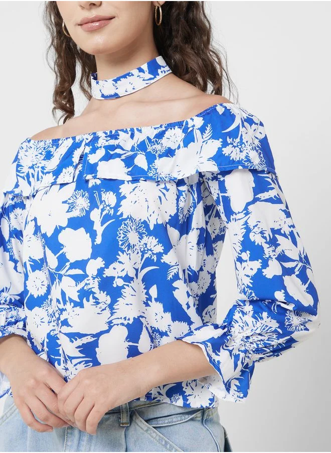 Ginger Urban Minx Cold Shoulder Top