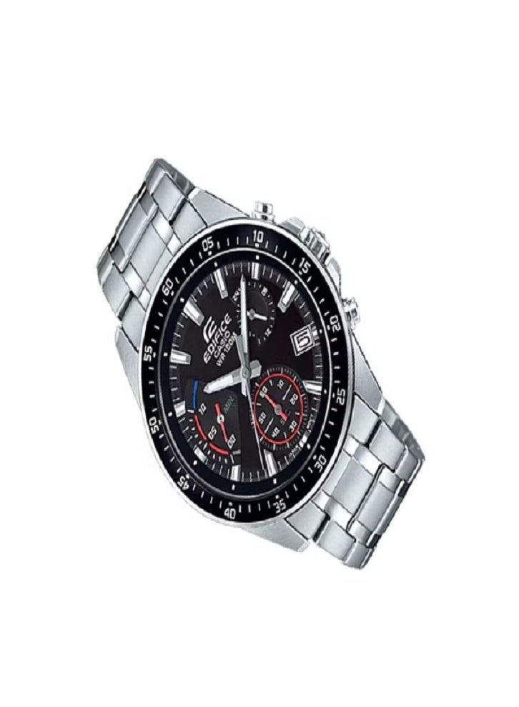 كاسيو ساعة يد رجالية دائرية الشكل من الفولاذ المقاوم للصدأ، تناظرية ورقمية، ECB-2000DC-1ADF - 51 مم - Image 2