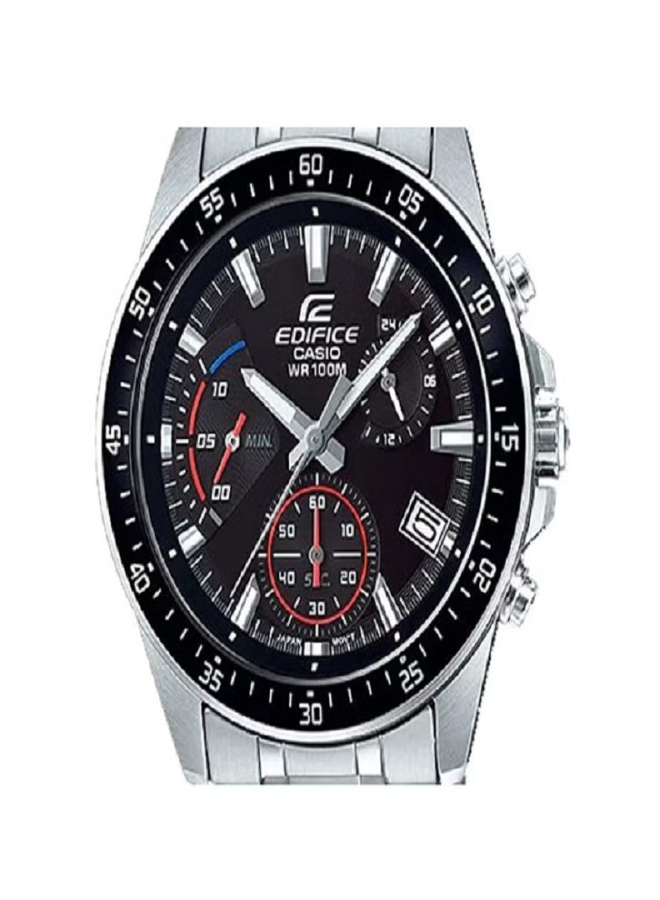 كاسيو ساعة يد رجالية دائرية الشكل من الفولاذ المقاوم للصدأ، تناظرية ورقمية، ECB-2000DC-1ADF - 51 مم - Image 4