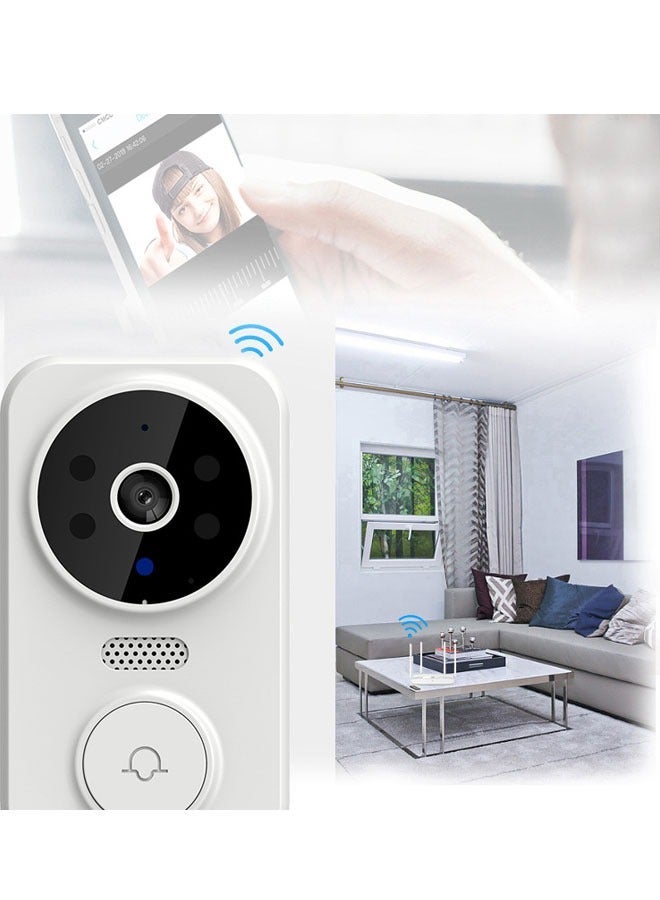 ZVEV جرس باب فيديو ذكي، كاميرا واي فاي لاسلكية مع إنتركم جرس باب صوت وصورة ثنائي الاتجاه مع جرس ذكي للأمان مع تخزين سحابي ومراقبة في الوقت الحقيقي لمدخل رؤية ليلية عالية الدقة + مشاركة تطبيق المنزل - Image 5