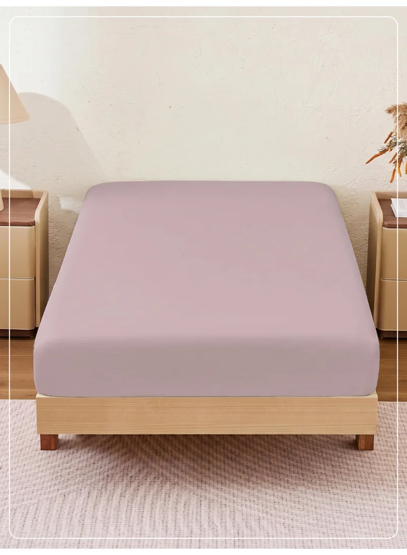 1 Pcs Twin Fitted Sheet 120x200 cm | OEKO-TEX Certified Brushed Microfiber Deep Pocket Sheet with All Around Elastic | Ultra Soft, Wrinkle Resistant, Easy Care, Safe for Sensitive Skin