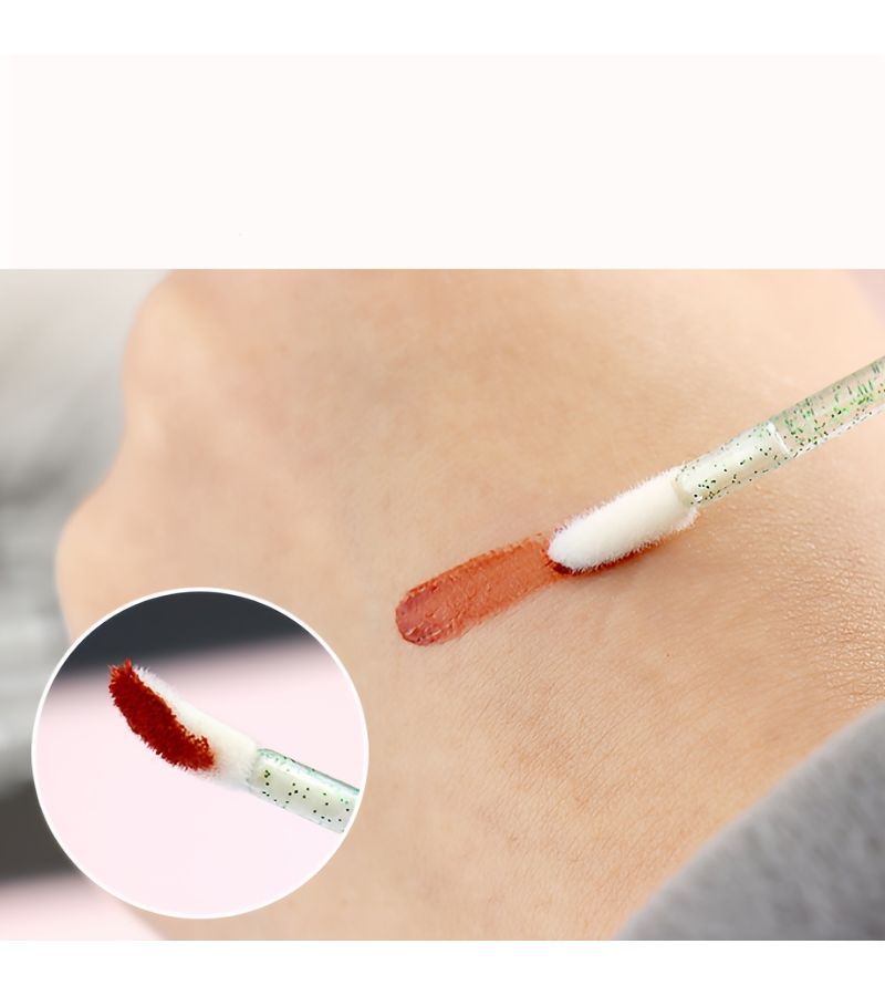 50 Green Crystal Rod Solid Lip Brush Swab Stick Lip Glaze Smudge Makeup Tool Convenient Lipstick Stick - Image 2