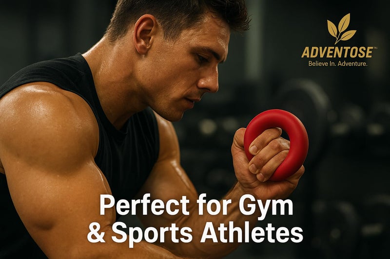 Adventose™ Weight Training Handgrip | 40kg Grip Strengthener Ring for Finger, Hand & Forearm | Red Silicone Gripper for Athletes, Climbers, Rehab, Stress Relief – 40 kg (Red, Pack of 1) - Image 2