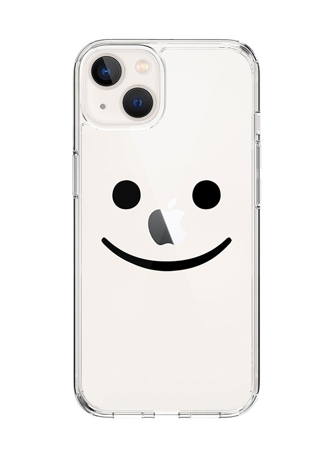 Classic Clear for Apple iPhone 14 Case Hybrid Soft Cover Flexible Edges Anti Drop TPU PC Gel Thin Transparent Cover [ Designed for Apple iPhone 14 ] - Blimey Smiley