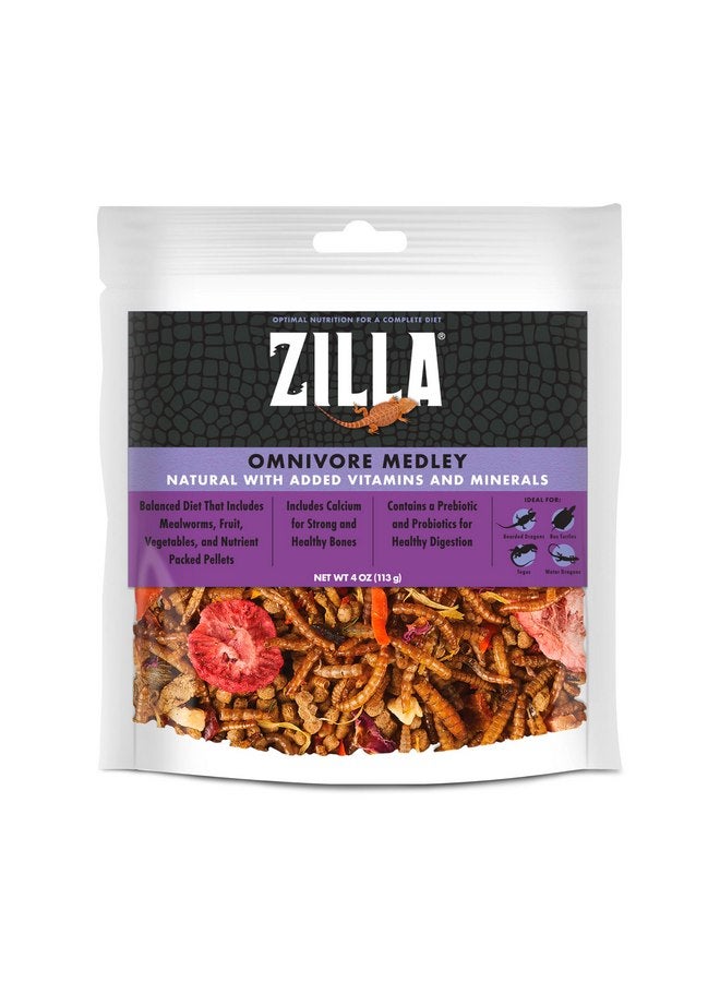 Zilla Pet Reptile Omnivore Food Medley Diet, 4 oz - Image 1