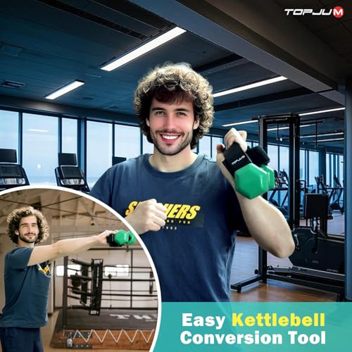 TOPJUM Dumbbell Foot Attachment, Tibialis Trainer, Adjustable Ankle Weights, Ankle Straps for Weight Lifting, Leg Workouts at Home for Hip Flexors, Shin Splint, Hamstring Curls, Leg extensions, Home - Image 5