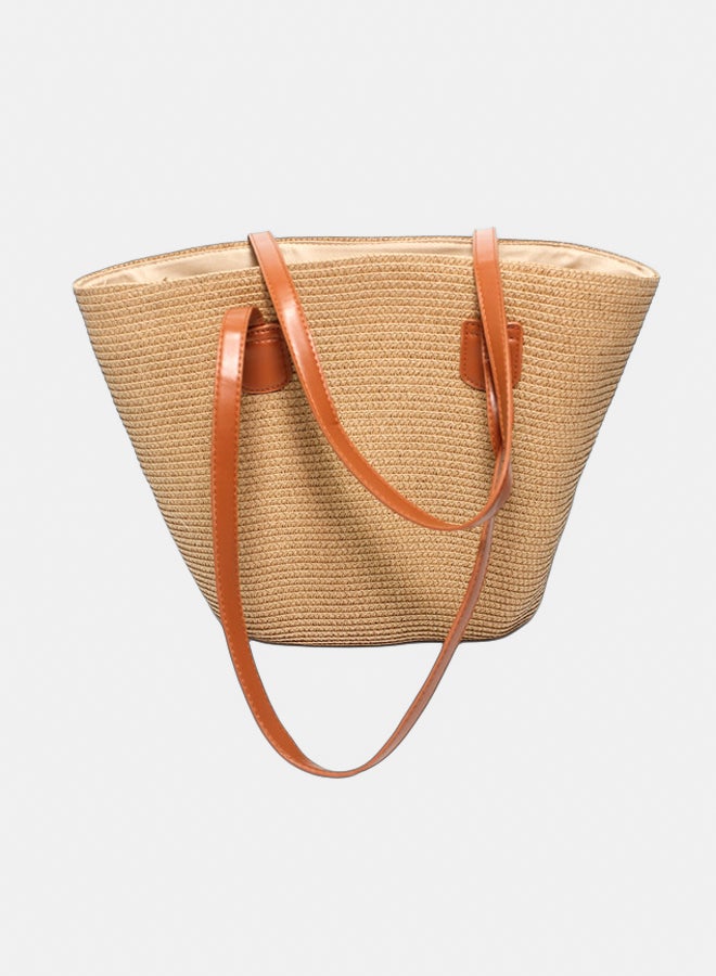 Glitter Women Beach\Summer Bag - Camel - Image 3