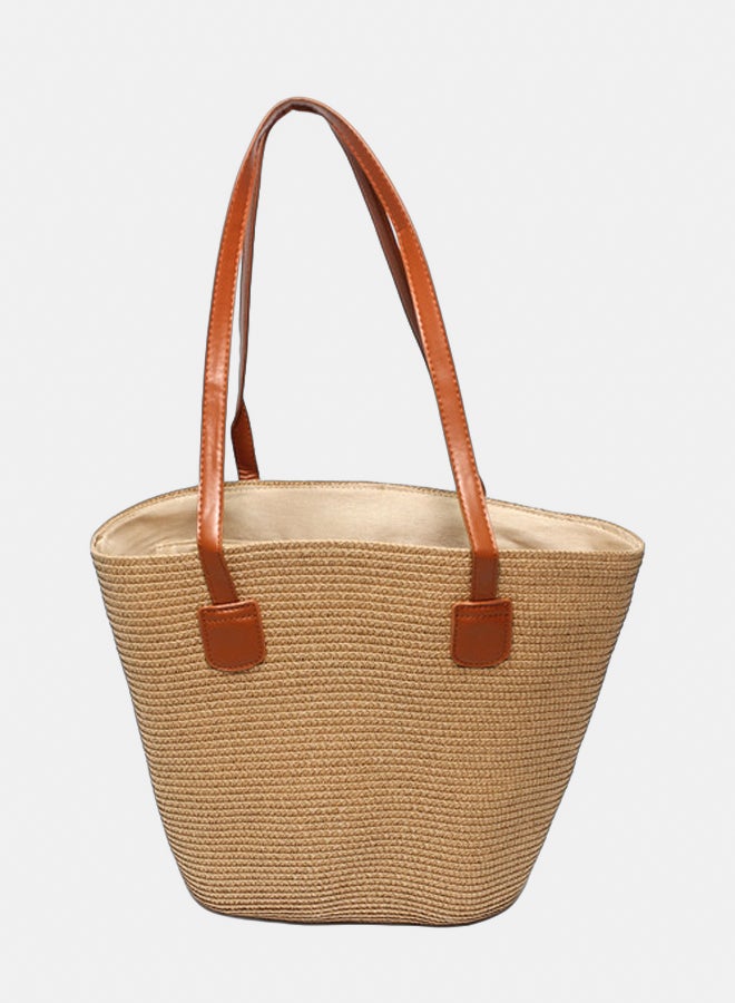 Glitter Women Beach\Summer Bag - Camel - Image 1