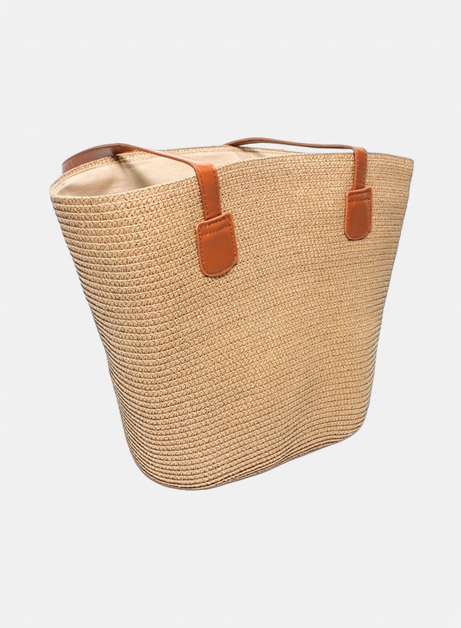 Glitter Women Beach\Summer Bag - Camel - Image 2