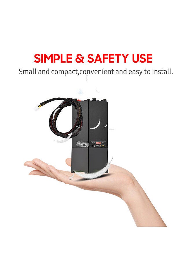 Generic - 450nm 80W Laser Module Fixed Focal Length Laser Engraving Head High Speed Laser Engraver Cutter 3D Printer CNC Router Laser Module for DIY Craft Wood Leather Fabric Paper Cutting Engraving - Image 1