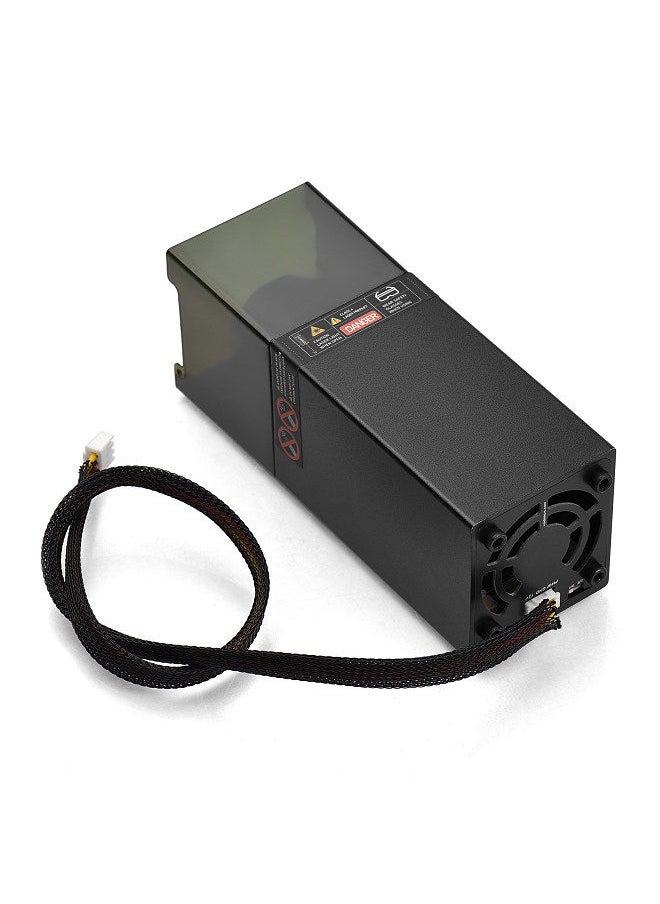 Generic - 450nm 80W Laser Module Fixed Focal Length Laser Engraving Head High Speed Laser Engraver Cutter 3D Printer CNC Router Laser Module for DIY Craft Wood Leather Fabric Paper Cutting Engraving - Image 1
