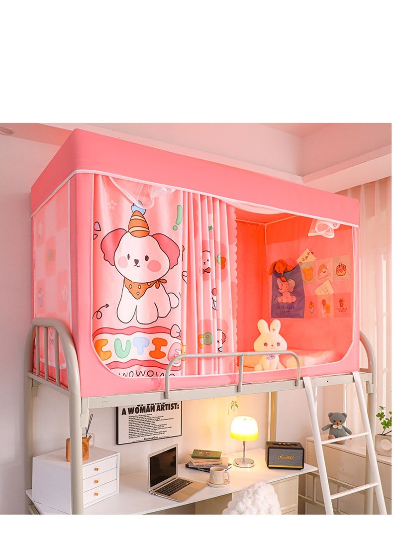 Bed Canopy Tents Curtain Blackout Curtain Single Bed Tent Curtain Student Shading Cloth Bed Canopy Mosquito Net Student Sleep Privacy Protection  - Image 1
