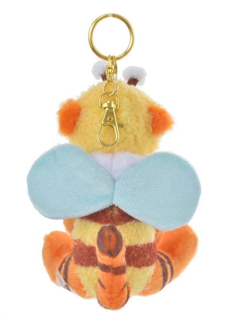 (15cm Bee Tigger) Cute Bee Family Dress Up Series Plush Toy Keychain Backpack Decoration  - Image 3