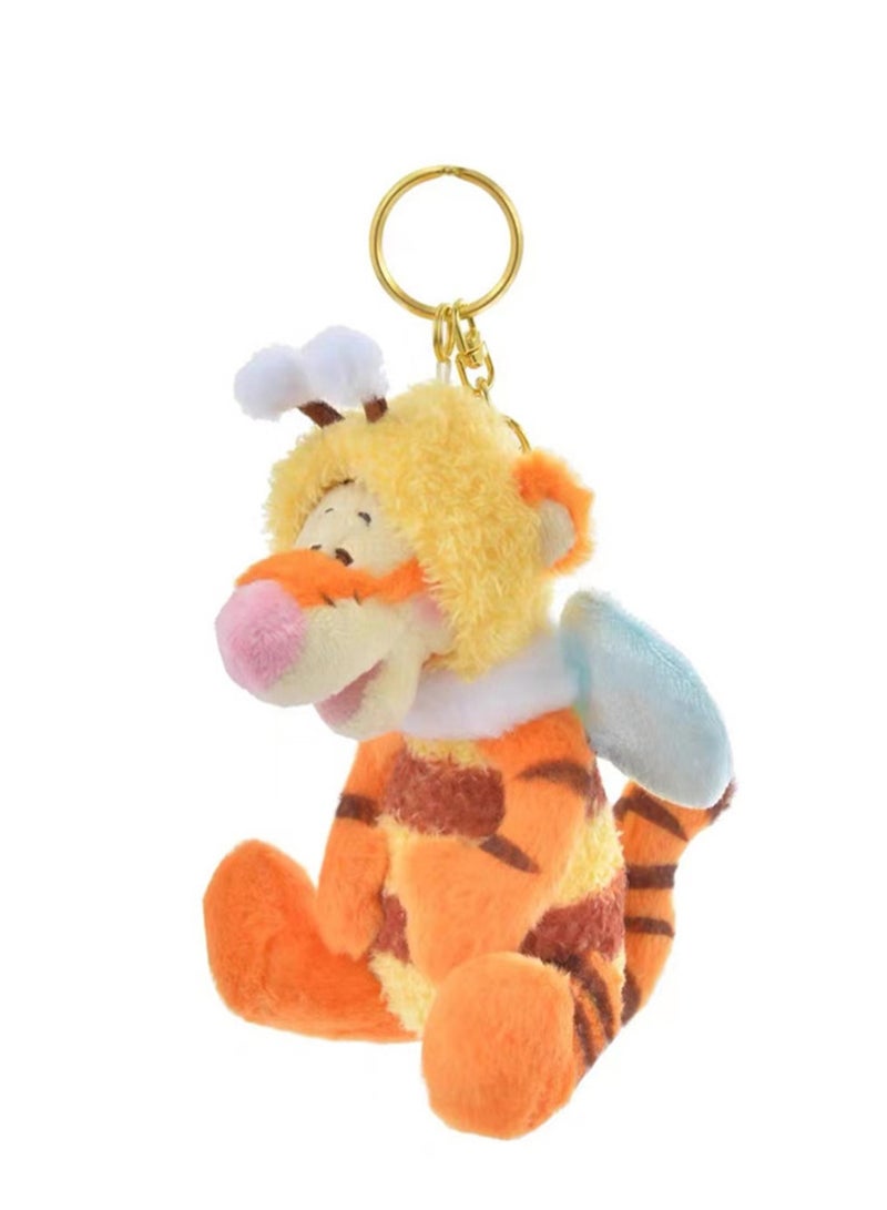 (15cm Bee Tigger) Cute Bee Family Dress Up Series Plush Toy Keychain Backpack Decoration  - Image 4