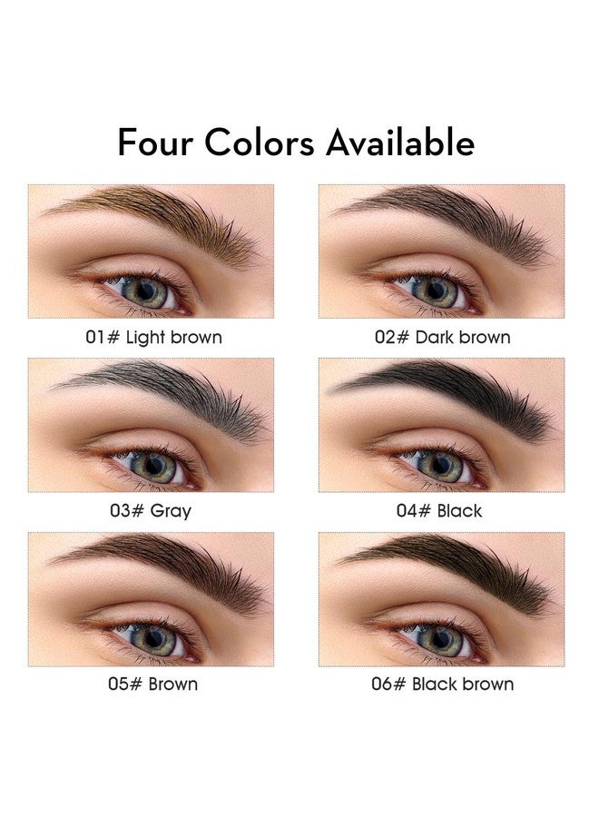 LOKFAR 2Pcs Microblading Eyebrow Pen, Long-Lasting Waterproof Eyebrow Pencil with 4-Fork-Tip for 3D Realistic Brow, Easily Create Natural Hair-Like Brow Last All-Day, Eye Brow Pencils for Women -Light Brown - Image 5