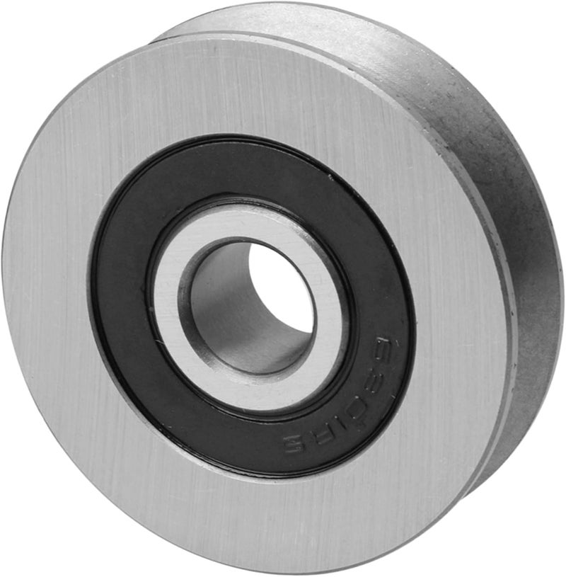 CNBTR Iron Bearing Steel Cable Pulley U-Shape Groove Wheel 12x50x13mm Bearing Idler Pulley Load-Bearing 512KG for Industry Equipment - Image 3