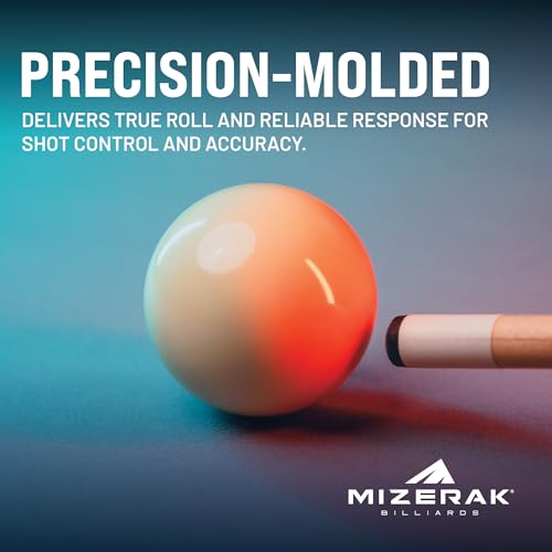 Mizerak Replacement Cue Ball – Regulation Size & Weight – Durable, Scratch-Resistant – Standard Pool Table Cue Ball - Image 3