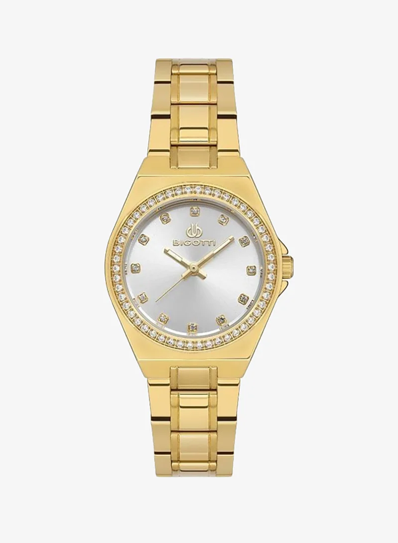 BIGOTTI Bigotti - Quotidiano Women Watch | Stainless SteelBrass Case | Analog | Round Dial | Mineral Glass | Japanese Quartz | Water Resistant 30 Meters