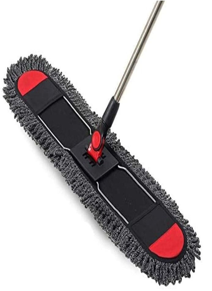 ALMUFARREJ - Duster Flat Mop With Cotton Cloth With Handle Size 70 cm - Image 1
