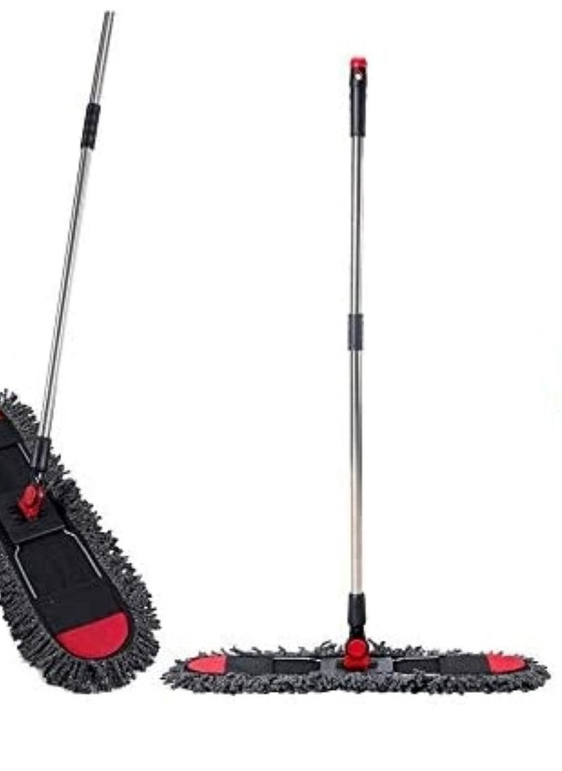 ALMUFARREJ - Duster Flat Mop With Cotton Cloth With Handle Size 70 cm - Image 1