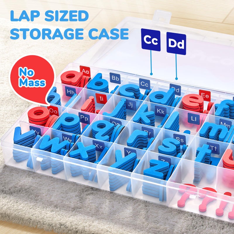 Gamenote Classroom Magnetic Letters Kit 238 Pcs with Double-Side Magnet Board - Foam Alphabet Letters for Kids Spelling and Learning - Image 4