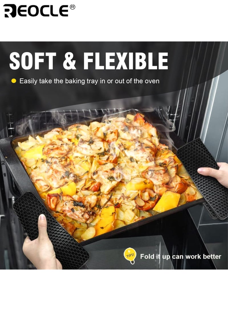 REOCLE 4PCS Silicone Trivet Set with Heat Resistant and Non-Slip Design Multipurpose Hot Pads with Food Grade Material for Kitchen Countertop Protection - Image 5