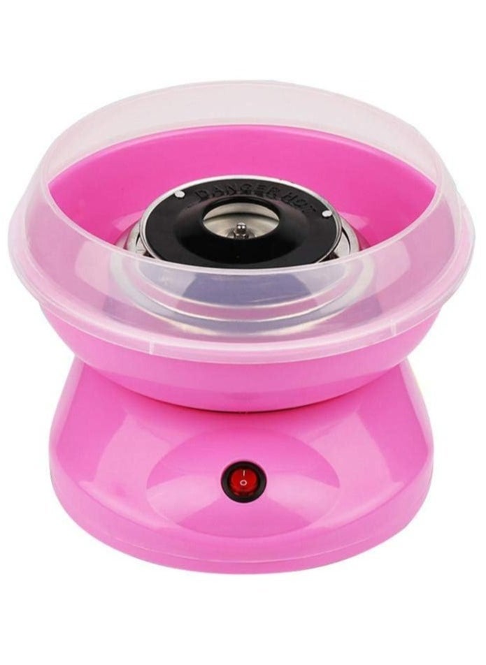New Cotton Candy Maker – Non-Stick, Easy-to-Clean, and Quiet Household Machine in Pink. Perfect for making delicious cotton candy at home with minimal mess and noise. - Image 1