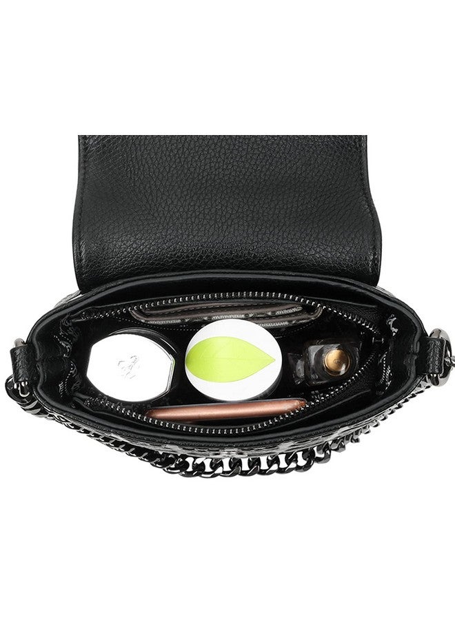 FiveloveTwo Handbags for Women Punk Ladies Purses PU Leather Satchel Skull Shoulder Tote Bag Black - Image 4