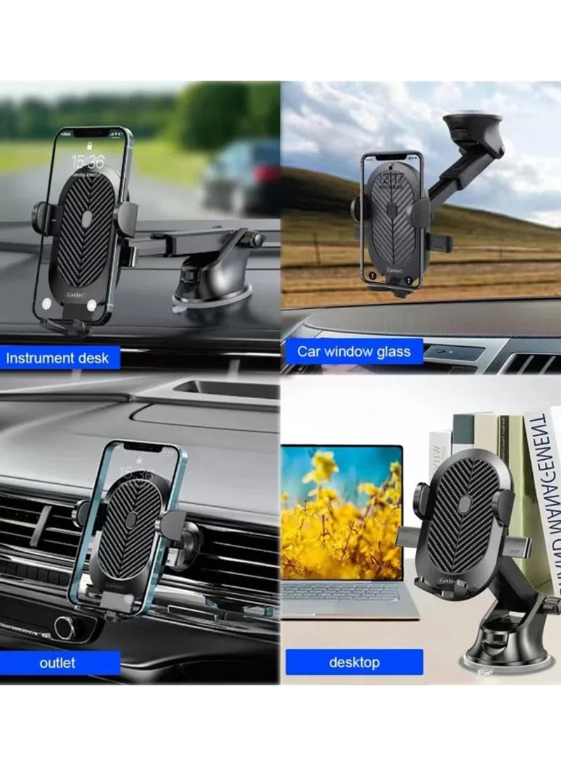 Earldom Suction Cup Car Holder  Adjustable 360 Degree Rotation Car Holder Stand Compatible With All Mobiles - Image 2