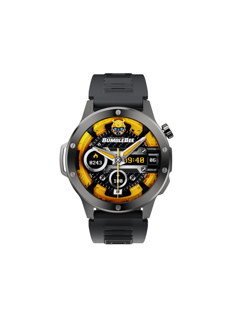 TRANSFORMERS TF-H09 Fitness Smart Watch with Advanced Health Tracking, 1.39” TFT Screen, IP68 Waterproof, 290mAh Battery, Bluetooth Call & Message Notifications, and Multi-Sport Modes for Android & iOS Compatibility - Grey - Image 1