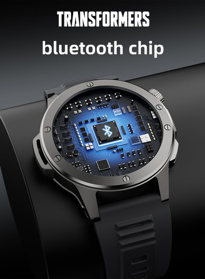 TRANSFORMERS TF-H09 Fitness Smart Watch with Advanced Health Tracking, 1.39” TFT Screen, IP68 Waterproof, 290mAh Battery, Bluetooth Call & Message Notifications, and Multi-Sport Modes for Android & iOS Compatibility - Grey - Image 3
