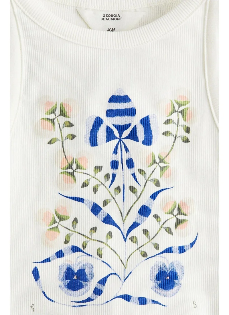 H&M Printed vest top