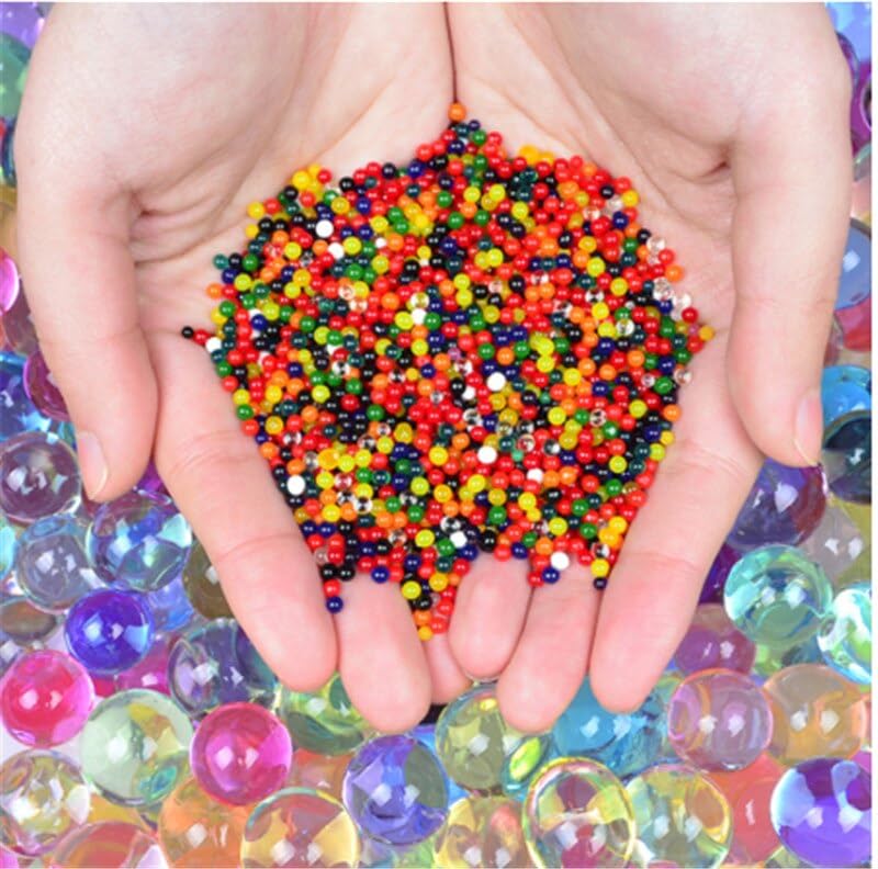 SSKR Crystal Jelly Water Balls Rubber Jelly Beads Growing Orbeez, Round - Pack Of 5000 Pcs, 0.2 Cm - Image 1
