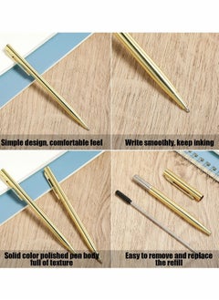 Y&D Slim Metallic Retractable Ballpoint Pens, Pen, 1mm Medium Point Black Ink Metal Pens 26 pcs Set for Business  - Image 4