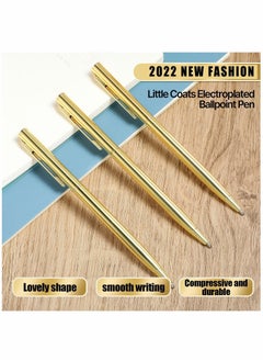 Y&D Slim Metallic Retractable Ballpoint Pens, Pen, 1mm Medium Point Black Ink Metal Pens 26 pcs Set for Business  - Image 2