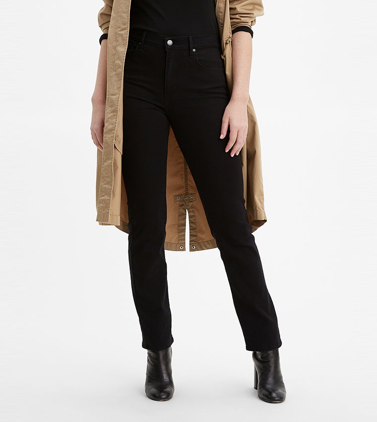 ليفايز جينز نسائي مستقيم بخصر مرتفع