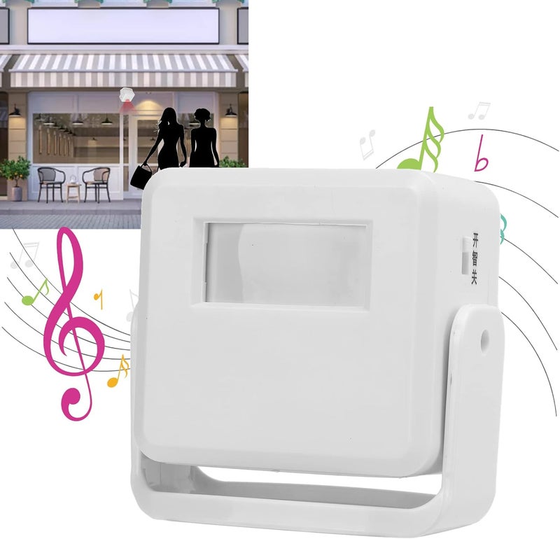 klarako Motion Sensor Doorbell Infrared Alarm Anti Theft Device Rotatable Flexible Motion Sensor Door Chime for Business Store Welcome Buzzer Monitor - Image 4