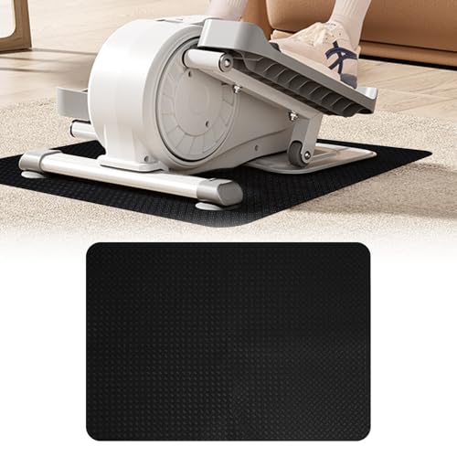 THAILE Double-Sided Non-Slip Workout Mat for Elliptical Machine, 23.6" x 17" Stepper Mat for Under Desk Ellipticals & Pedal Exercisers, Stability & Floor Protection, Vibration Plate Mat Compatible - Image 1