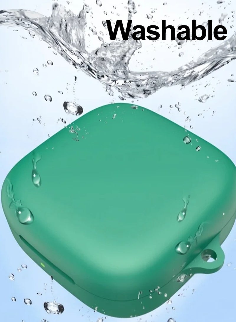 for Huawei FreeArc Case, Soft Silicone Cover, with Carabiner, Light Green - Image 3
