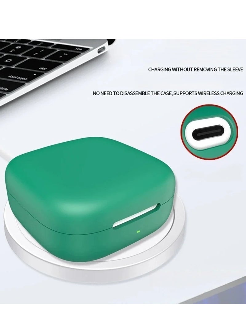 for Huawei FreeArc Case, Soft Silicone Cover, with Carabiner, Light Green - Image 2