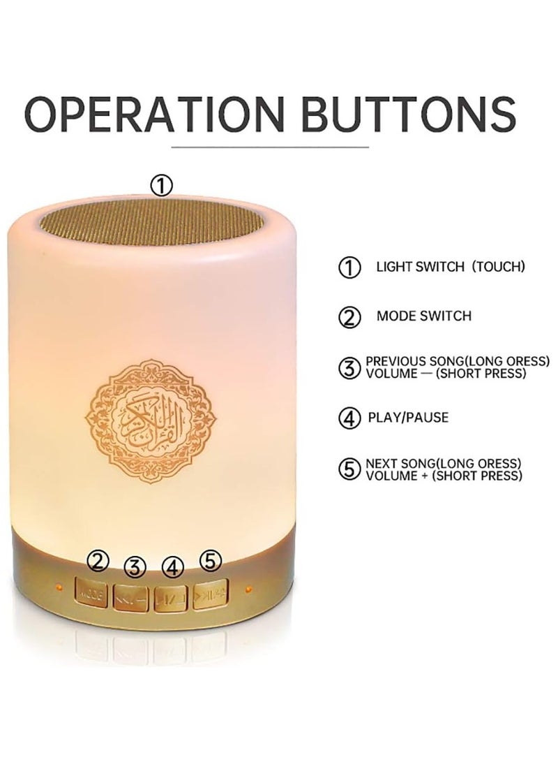 Touch Quran Lamp Bluetooth Speaker AZAN Speaker with Remote & APP Control - Image 5