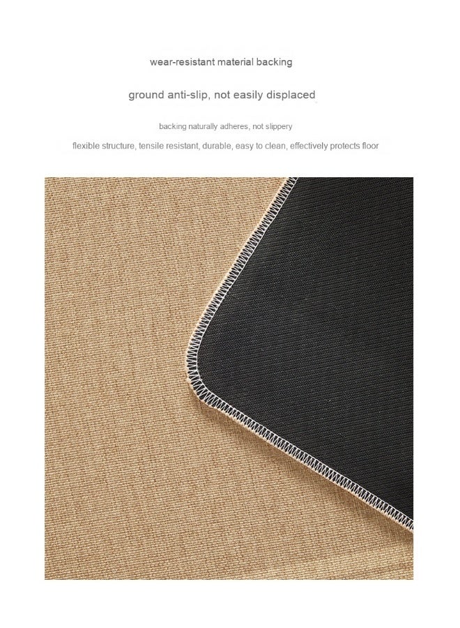 NeeMee Minimalist Linen Rug - Quick-Dry Absorbent Non-Slip Entrance Mat - Stylish Welcome Mat for Home Use - Image 2