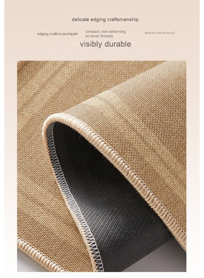 NeeMee Minimalist Linen Rug - Quick-Dry Absorbent Non-Slip Entrance Mat - Stylish Welcome Mat for Home Use - Image 3