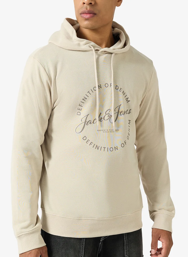 JACK & JONES  Graphic Pullover Hoodie for Men | Best Price UAE