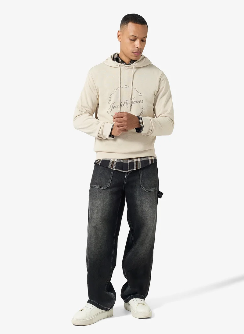 JACK & JONES  Graphic Pullover Hoodie for Men | Best Price UAE