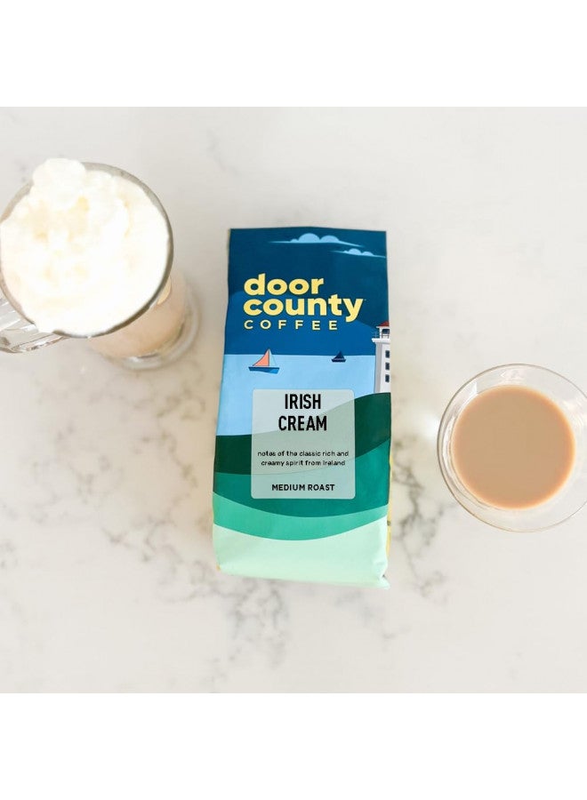 Door County Coffee & Tea Co. Door County Coffee Irish Creme Flavored Coffee Whole Bean | 10 oz Bag | Flavored Whole Bean Coffee Medium Roast | 100% Specialty Arabica Coffee Whole Bean | Flavored Gourmet Coffee | Irish Creme  - Image 4