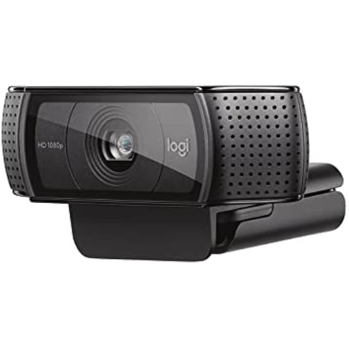C920 HD PRO WEBCAM, FULL HD 1080P/30FPS VIDEO CALLING, CLEAR STEREO AUDIO, HD LIGHT CORRECTION, WORKS WITH SKYPE, ZOOM, FACETIME, HANGOUTS, PC/MAC/LAPTOP/MACBOOK/TABLET - BLACK - Image 2