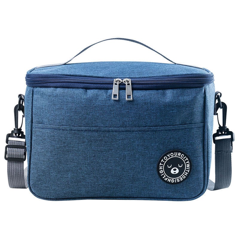 Insulated Lunch Bag Cooler Bag with Aluminum Foil Oxford Fabric Waterproof Large Capacity - Image 5