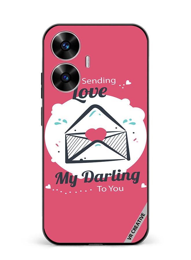 VR CREATIVE Protective Case Cover For Realme C55 Sending Love Design Multicolour - Image 1